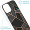 iMoshion Hoesje Geschikt voor iPhone 13 Hoesje Siliconen - iMoshion Design hoesje - Zwart / Meerkleurig / Goud / Black Graphic