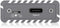 ICY BOX IB-1817M-C31 - Externe M.2 NVMe SSD-behuizing - USB 3.1 Type-C 10 Gbit/s - Grijs