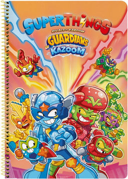 Notitieboekje SuperThings Guardians of Kazoom Paars Geel A4