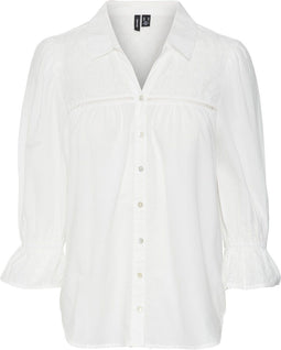 Vero Moda VMAMINA - Dames Blouse - Driekwart mouwen - Maat XS