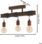 EGLO Townshend - Plafondlamp - E27 - 3 lichtpunten - Bruin