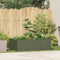 vidaXL - Plantenbak - 120x80x40 - cm - staal - olijfgroen