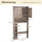 Coast Toiletkast - Badkamerkast boven toilet - Dubbele deuren en toiletpapierhouder - Grijs - 81,5 x 19,5 x 172,5 cm