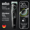 Braun Baardtrimmer 3 BT3323 - Baardtrimmer - Accu - Zwart/groen