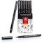 MOBEE - Fineliners - 6-delige set - Watervast - Zwart (6 stuks)