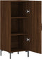 vidaXL - Dressoir - 34,5x34x90 - cm - bewerkt - hout - bruin - eikenkleur