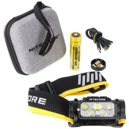 Nitecore HC60 UHE headlamp with up to 1600 lumens, NiteLab UHE LEDs, TrueVision lens system, incl. 1