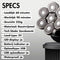 Sansbeauté® Skull Sharp PRO - 6-in-1 Scheerapparaat - Draadloos Opladen - Zwart-Zilver