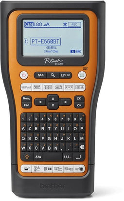 Brother PT-E560BTVP - Labelprinter - Thermo transfer 180 x 180 DPI - Zwart Oranje