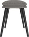 vidaXL - Voetenbank - 45x29,5x35 - cm - stof - lichtgrijs