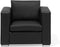 Fauteuil HELSINKI Leer Zwart