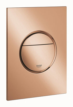 GROHE Nova Cosmopolitan S - Bedieningspaneel Toilet - Dual Flush - Warm Sunset (glanzend brons) - Slank formaat
