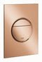 GROHE Nova Cosmopolitan S - Bedieningspaneel Toilet - Dual Flush - Warm Sunset (glanzend brons) - Slank formaat