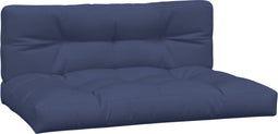 vidaXL - Palletkussens - 2 - st - stof - marineblauw