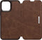 Otterbox - Strada Case wallet hoes - Geschikt voor iPhone 13 Pro Max - Bruin + Lunso Tempered Glass