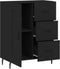 vidaXL - Dressoir - 69,5x34x90 - cm - bewerkt - hout - zwart