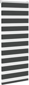 vidaXL - Zebra - rolgordijn - 65x150 - cm - stofbreedte - 60,9 - cm - zwart