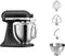 KitchenAid Artisan 5KSM185PSEBK - Keukenrobot 4,8L + 3L - 300W - Vulkanaanzwart