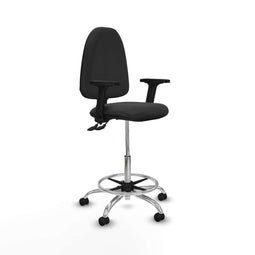 Piqueras y Crespo B2D05RF - Bureaustoel - Hoogteverstelbaar met armleuning - Donker grijs