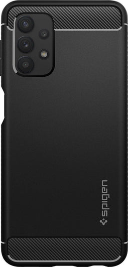 Spigen - Samsung Galaxy A32 5G Hoesje - Back Case Rugged Armor Mat Zwart
