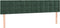 vidaXL - Hoofdborden - 2 - st - 90x5x78/88 - cm - fluweel - donkergroen