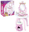 Smoby Disney Princess - 2-in-1 Kaptafel - Draaibare spiegel 10 Accessoires - Roze