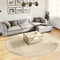 vidaXL - Vloerkleed - PAMPLONA - shaggy - hoogpolig - modern - Ø - 240 - cm - goudkleur