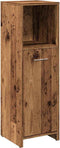 vidaXL - Badkamerkast - 30x30x95 - cm - bewerkt - hout - oud - houtkleurig