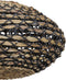 Light & Living Tripoli Hanglamp - Rotan Naturel/Zwart - Ø60x29,5cm