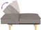 vidaXL - Slaapbank - stof - taupe