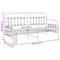 vidaXL - Ligbedframe - in - Wit, - 75x190 - cm, - Van - Staal