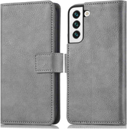 iMoshion Hoesje Geschikt voor Samsung Galaxy S22 Hoesje Met Pasjeshouder - iMoshion Luxe Bookcase - Grijs