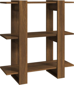 vidaXL - Boekenkast/kamerscherm - 80x30x87 - cm - bruin - eikenkleur