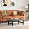 vidaXL - Salontafelpoten - 2 - st - 60x(30-31) - cm - staal - zwart