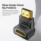 Vention AIOB0 - HDMI Hoekadapter - 90 graden - Zwart