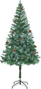 vidaXL - Kunstkerstboom - met - dennenappels - 180 - cm