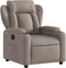 Fauteuil verstelbaar stof taupe