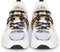 POSH by Poelman CELINE - Dames sneakers - Hakhoogte 4 cm - Wit met combinatie