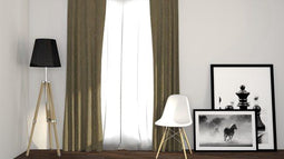 Larson - Luxe Geweven Blackout Gordijn - Verduisterend - Beige - 150 x 250 cm