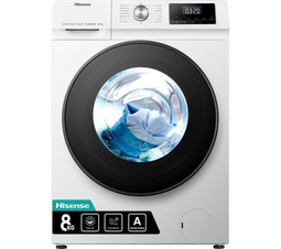 Hisense WDQA8014EVJM - Was-droogcombinatie - 8 kg wassen - 5 kg drogen - 1400 tpm - Stoomfunctie - Kleur Wit