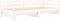vidaXL - Slaapbank - met - onderschuifbed - 90x190 - cm - massief - grenenhout - wit