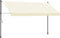 vidaXL - Luifel - uittrekbaar - 350x150 - cm - stof - en - staal - crèmekleurig
