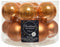 Kerstbal glas d5cm amber ass 12st