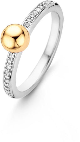 TI SENTO Ring 12136ZY - Zilveren dames ring - Zirkonia - Maat 58