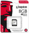 Kingston Industrial SDIT 8GB - SD kaart - Duurzaam - Temperatuur -40°C tot 85°C