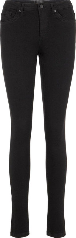 VERO MODA VMTANYA MR S PIPING JEANS - Dames Jeans - Zwarte skinny - Maat 34XS