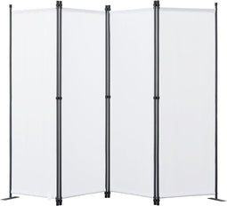 Angel Living Kamerscherm - 4-delig - Opvouwbaar - 224x165 cm - Staal & Polyester - Vrijstaand