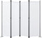Angel Living Kamerscherm - 4-delig - Opvouwbaar - 224x165 cm - Staal & Polyester - Vrijstaand