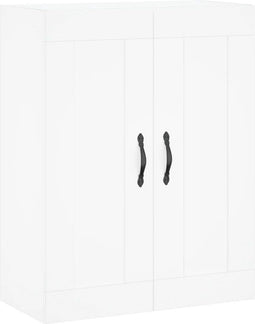 vidaXL - Wandkast - 69,5x34x90 - cm - bewerkt - hout - wit