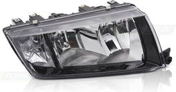 Koplamp rechts - voor Skoda Fabia 2000-2007 - TYC - zwart
